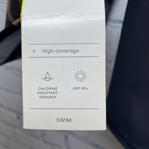 All in Motion Rashguard Top M-XL Black Floral Beach Shirt Stretch - Picture 8 of 9